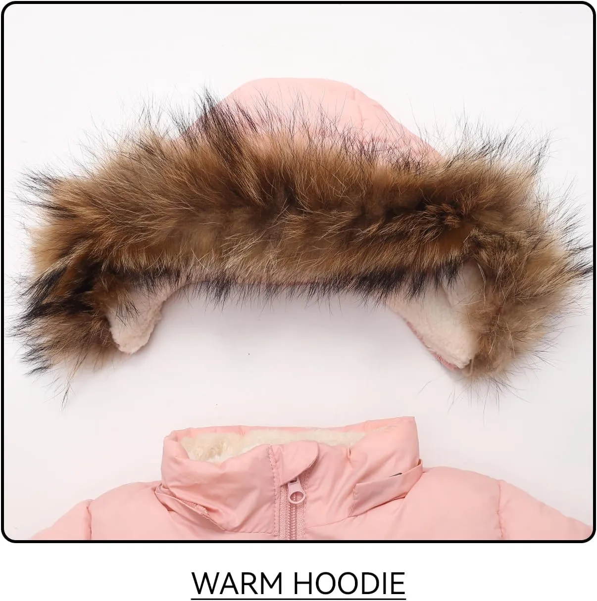 Boys Winter Coat Waterproof Fleece Jackets Hooded Outerwear Snow Thicken Clothes