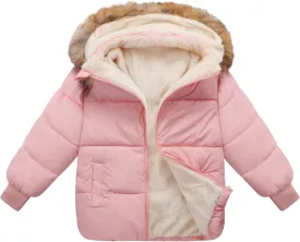 Boys Winter Coat Waterproof Fleece Jackets Hooded Outerwear Snow Thicken Clothes