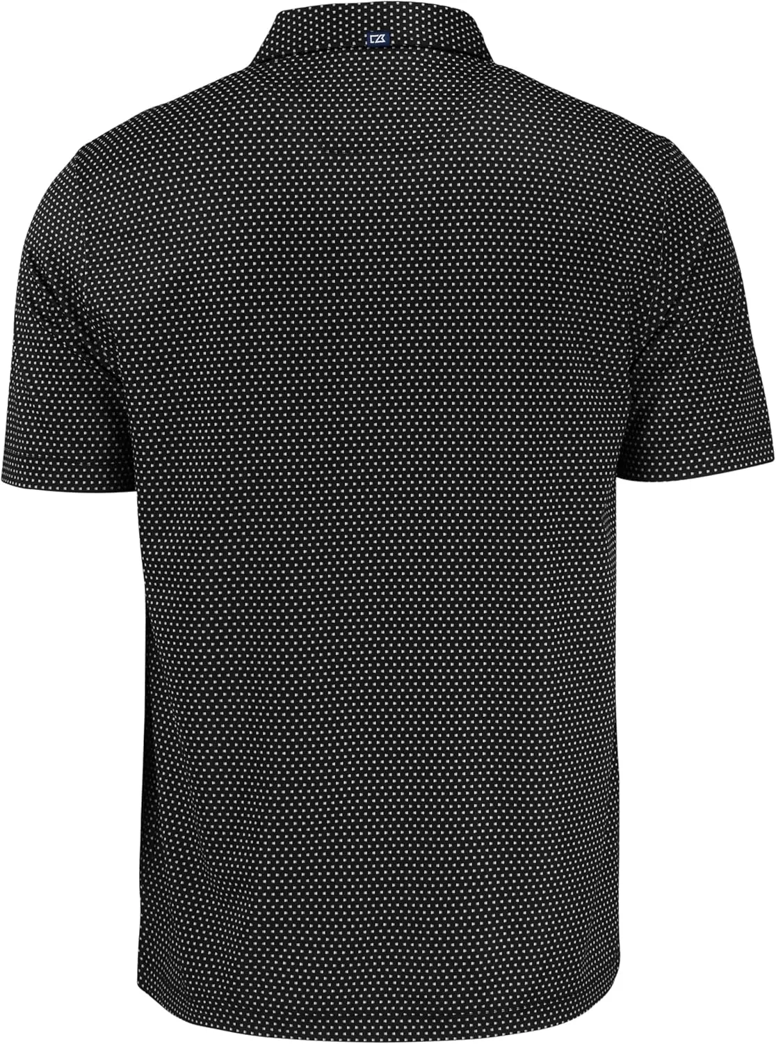 Cutter & Buck Pike Eco Shadow Check Print Recycled Mens Polo