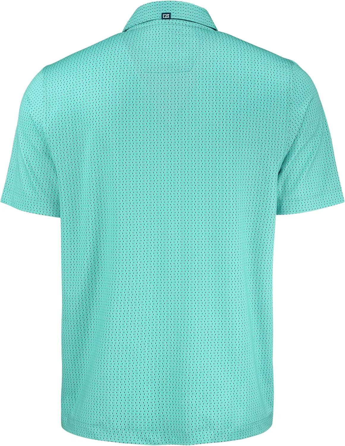 Cutter & Buck Pike Eco Shadow Check Print Recycled Mens Polo