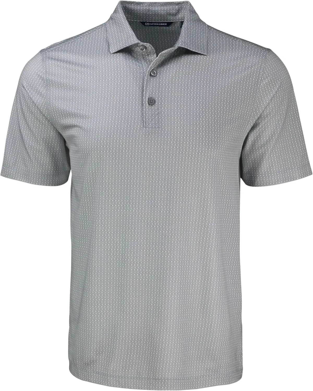 Cutter & Buck Pike Eco Shadow Check Print Recycled Mens Polo