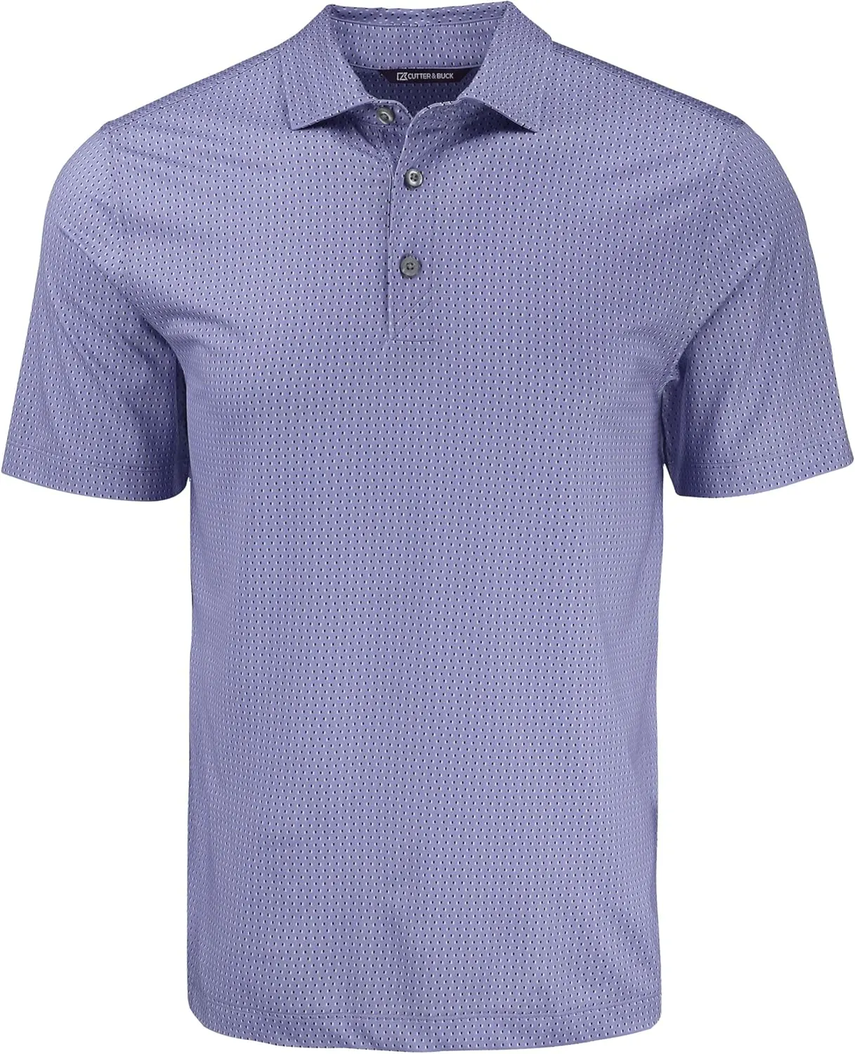 Cutter & Buck Pike Eco Shadow Check Print Recycled Mens Polo