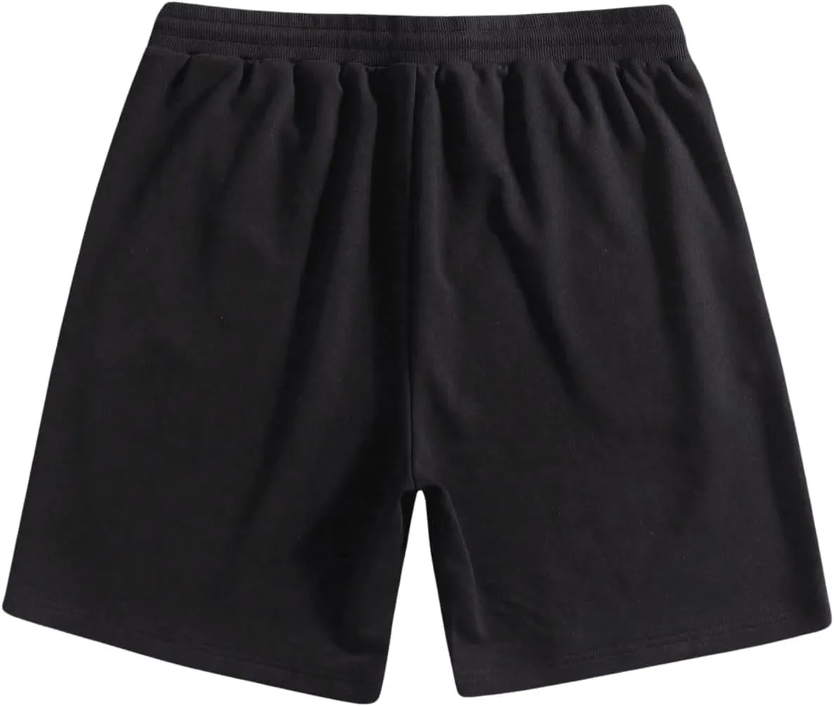 Floerns Men's Boho Tribal Print Drawstring Waist Summer Shorts with Pocket