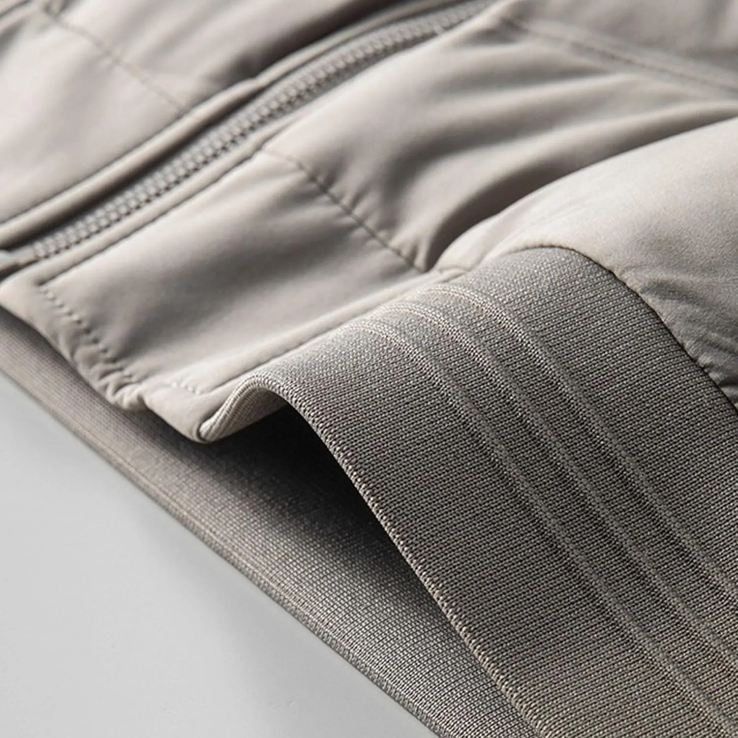 Mens Casual Bomber Jacket Full Zip Warm Winter Padded Coats Outwear Windproof Quilted Varsity Baseball Jacket
