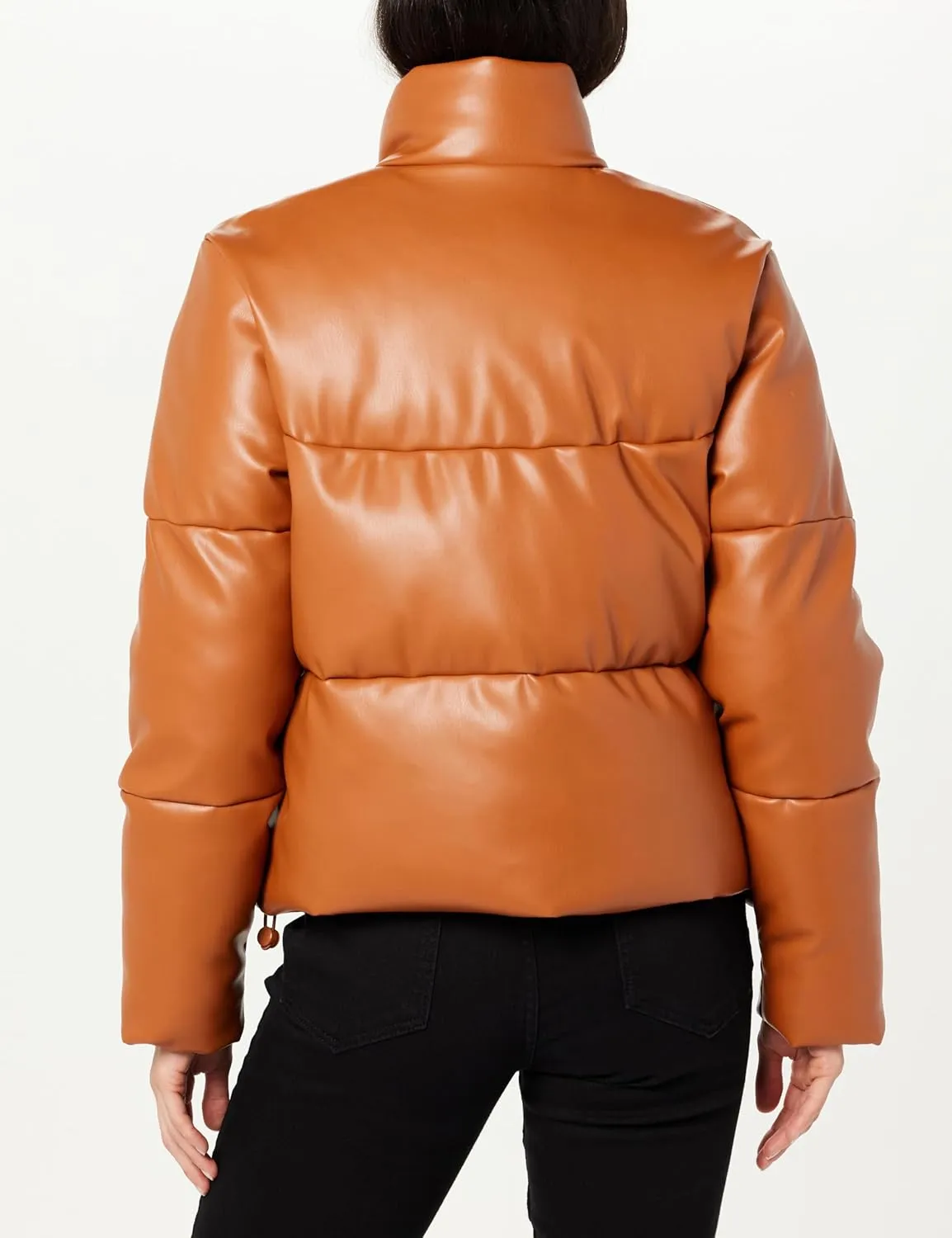 The Drop Women's Priscilla Vegan Leather Puffer