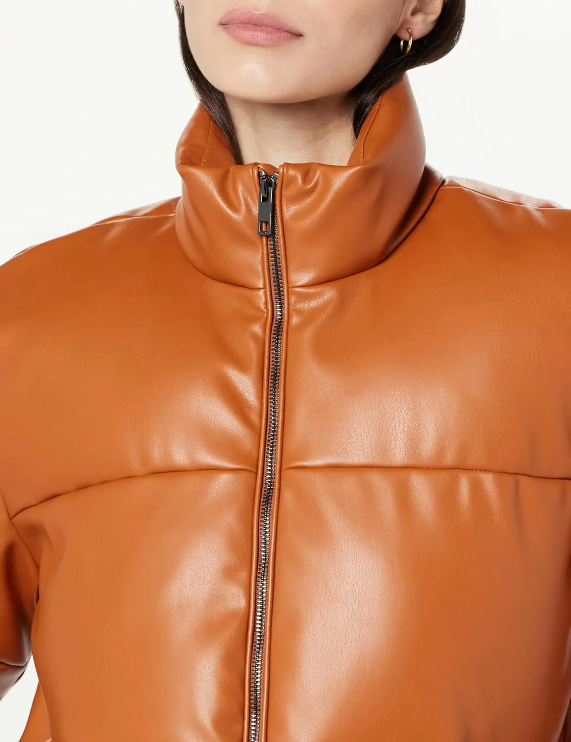 The Drop Women's Priscilla Vegan Leather Puffer