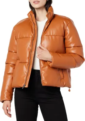 The Drop Women's Priscilla Vegan Leather Puffer
