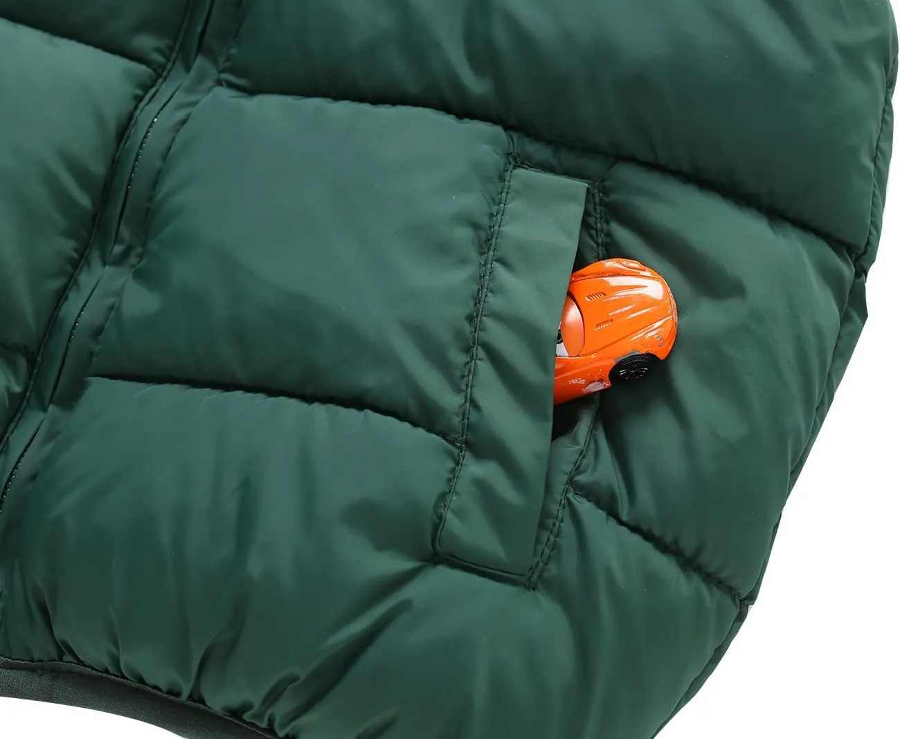 Toddler Puffer Vest Boys Girls Fleece Vest Puffy Toddler Boy Sleeveless Jacket Coat with Removable Hood