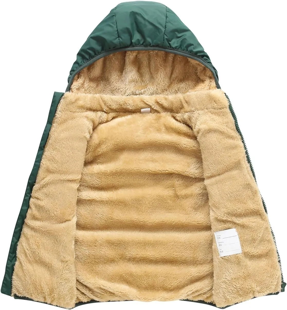 Toddler Puffer Vest Boys Girls Fleece Vest Puffy Toddler Boy Sleeveless Jacket Coat with Removable Hood