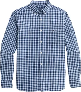 vineyard vines Men's Tobago Check Perfect Wash Poplin Shirt
